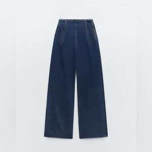 Zara Navy Flare Jeans